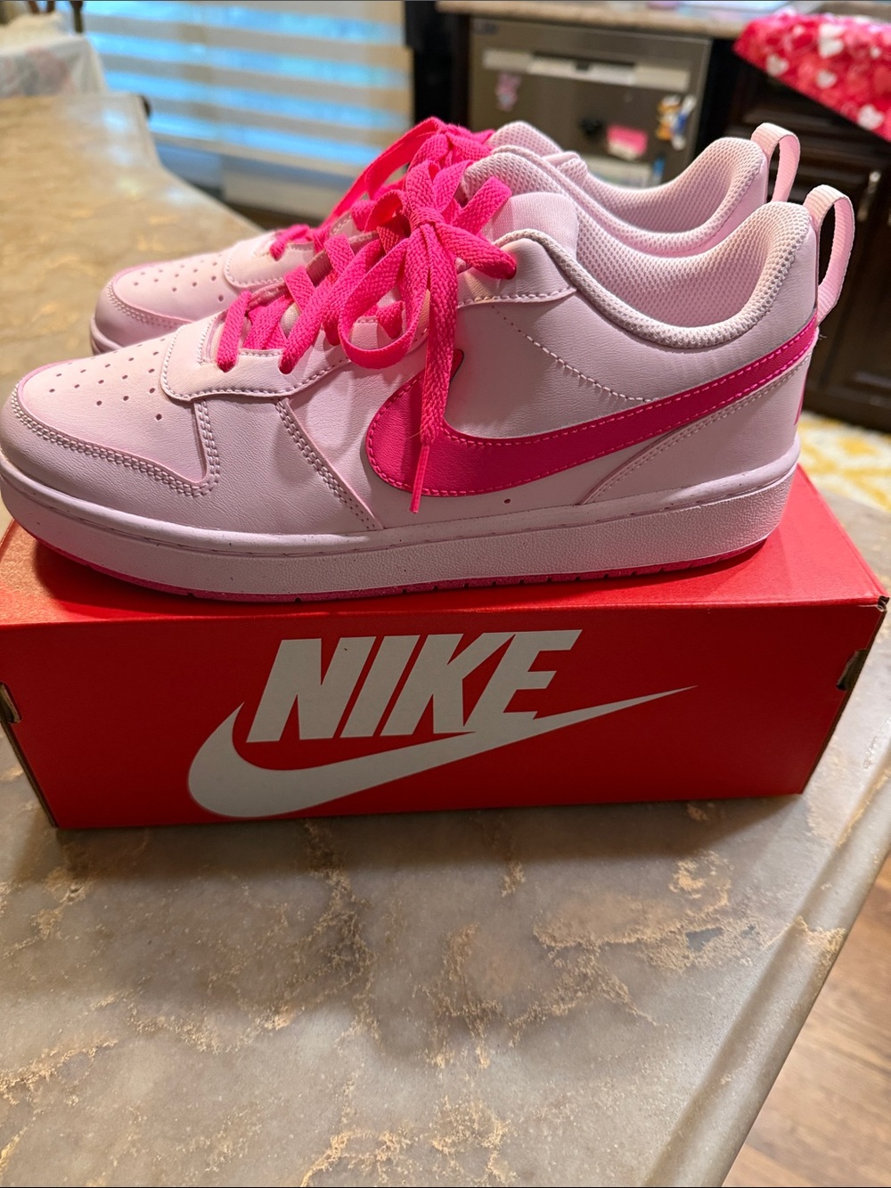 Nike Kids Pink and Hot Pink Low-Top Sneakers